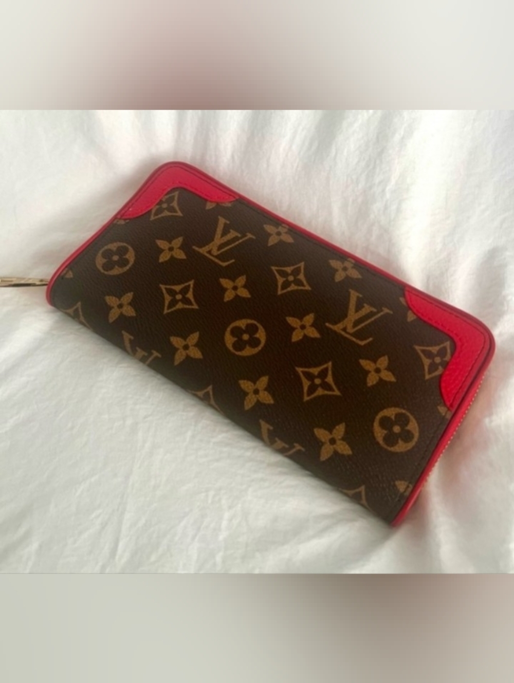 😍 Red & Brown Large Retiro Wallet